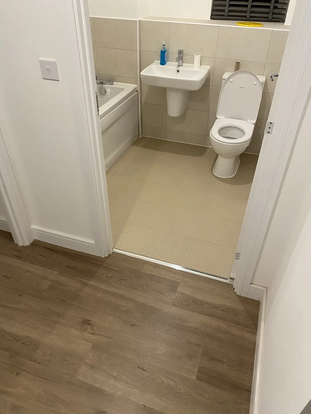 LVT in a bathroom